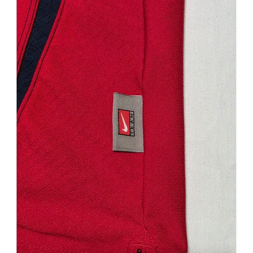Ole Miss Rebels Nike Dri Fit Polo Shirt Men's Size XL Red & Blue Football/Golf